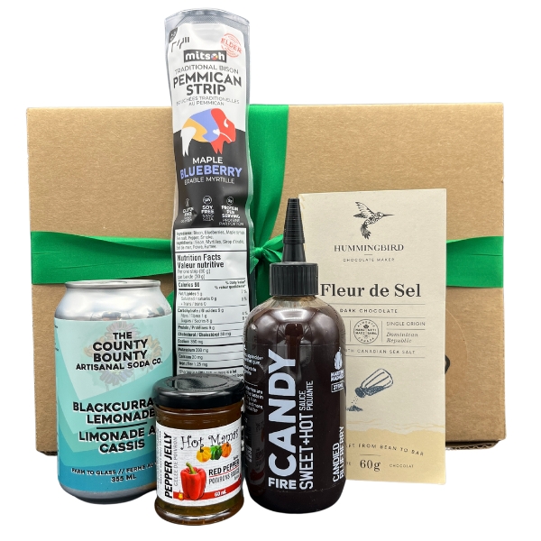 A gift box filled with gluten-free items. Great as a Group Gift or for an individual holiday gift.